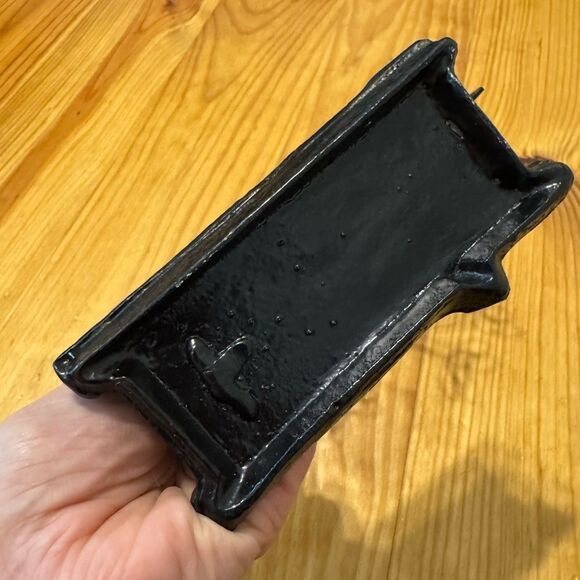 Jewelry Tree Earring Necklace Hanger Holder w/ Ring Dish Tray Black Bronze Metal - Picture 5 of 6